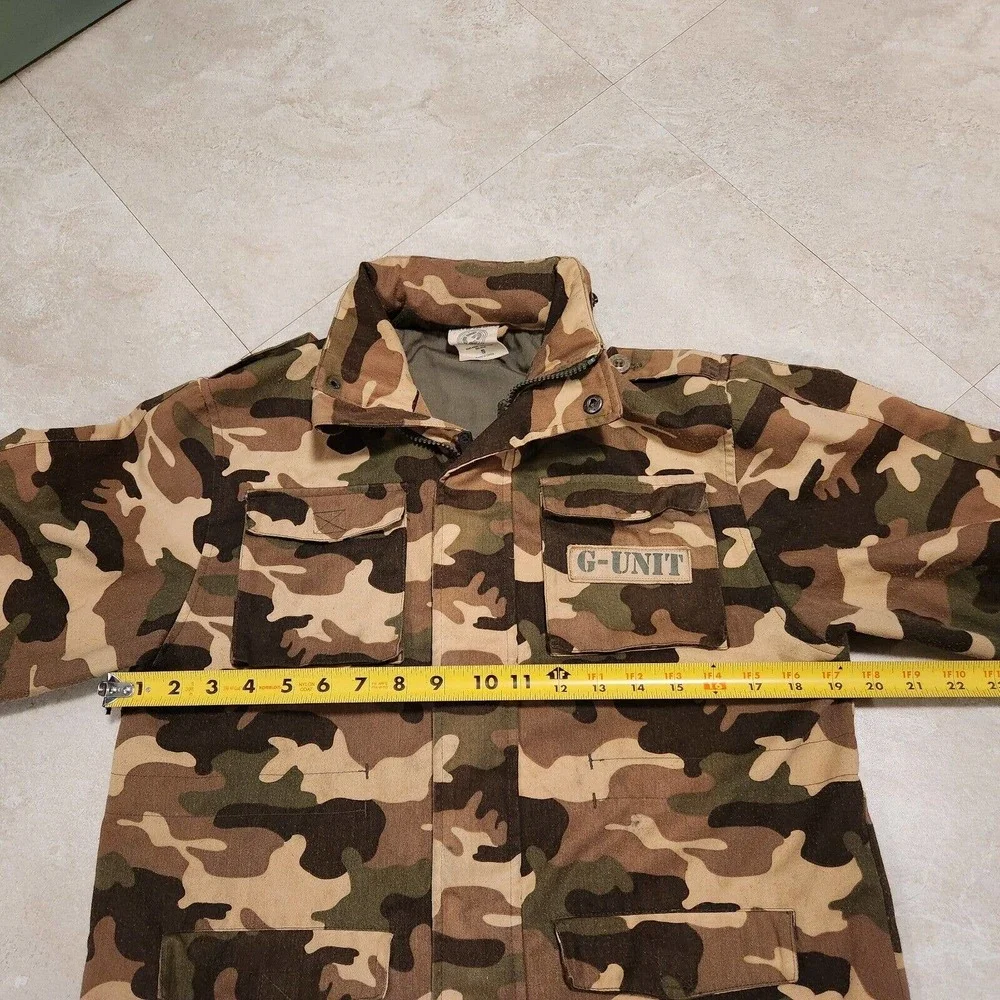 G-Unit Mens S Small Camo Camouflage Military Hip Hop Rap Streetwear Jacket‎